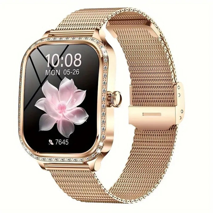 Women's Smartwatch - 1.75" FULL HD Screen, Health Monitoring, 130 Sports & Notifications